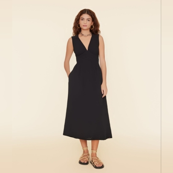 XiRENA Arwen Cotton Sleeveless Midi-Dress, Size L - Picture 4 of 13